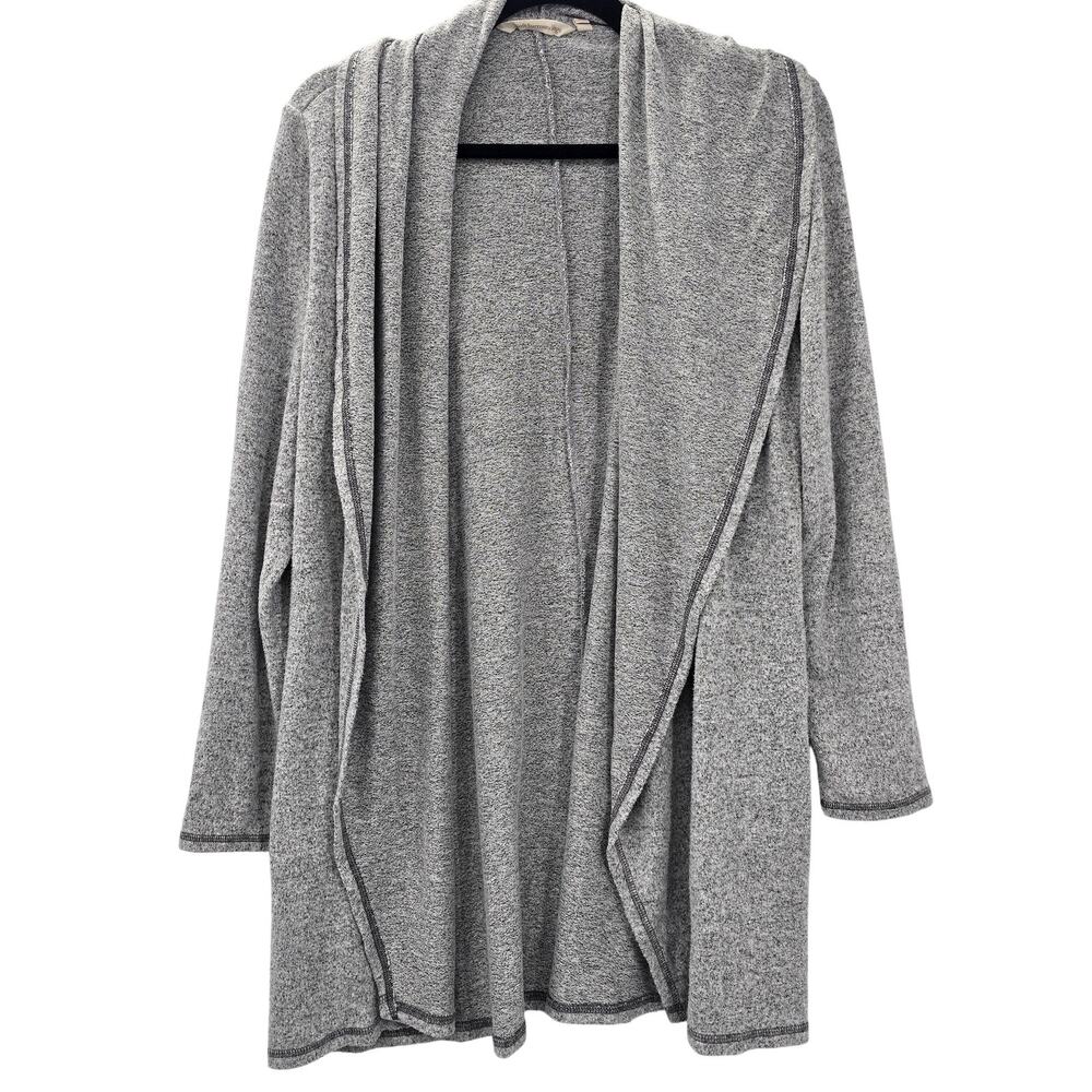 Soft Surroundings Gray Knit Cardigan Sweater Small